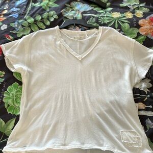 Free People Distressed Tee